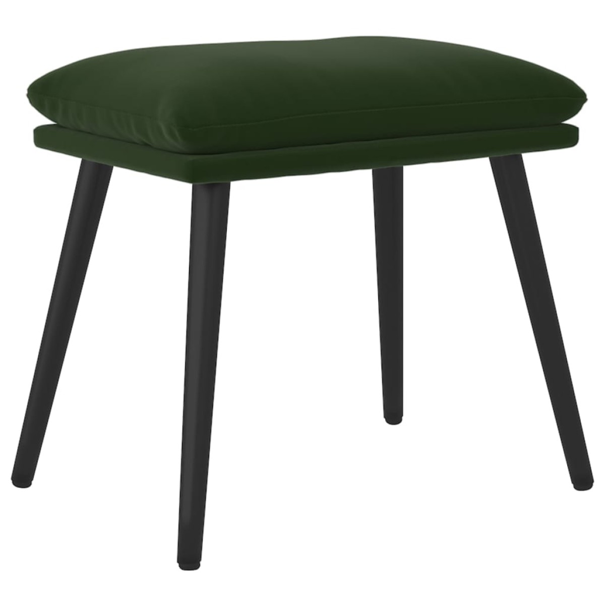 vidaXL Υποπόδιο Σκούρο Πράσινο 45x29,5x35 εκ. Βελούδινο