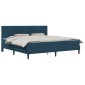 vidaXL Σκελετός κρεβατιού με στρώμα Μπλε 180 x 200 cm Βελούδο