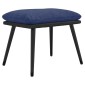 vidaXL Υποπόδιο Μπλε 45x29,5x35 εκ. Ύφασμα & Συνθετικό Δέρμα