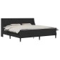 vidaXL Σκελετός κρεβατιού με στρώμα Μαύρο 180 x 200 cm Βελούδο