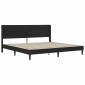vidaXL Σκελετός κρεβατιού με στρώμα Μαύρο 180 x 200 cm Βελούδο