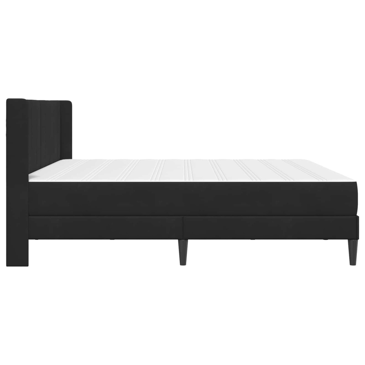 vidaXL Σκελετός κρεβατιού με στρώμα Μαύρο 180 x 200 cm Βελούδο