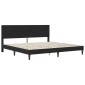 vidaXL Σκελετός κρεβατιού με στρώμα Μαύρο 180 x 200 cm Βελούδο