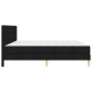 vidaXL Σκελετός κρεβατιού με στρώμα Μαύρο 180 x 200 cm ύφασμα