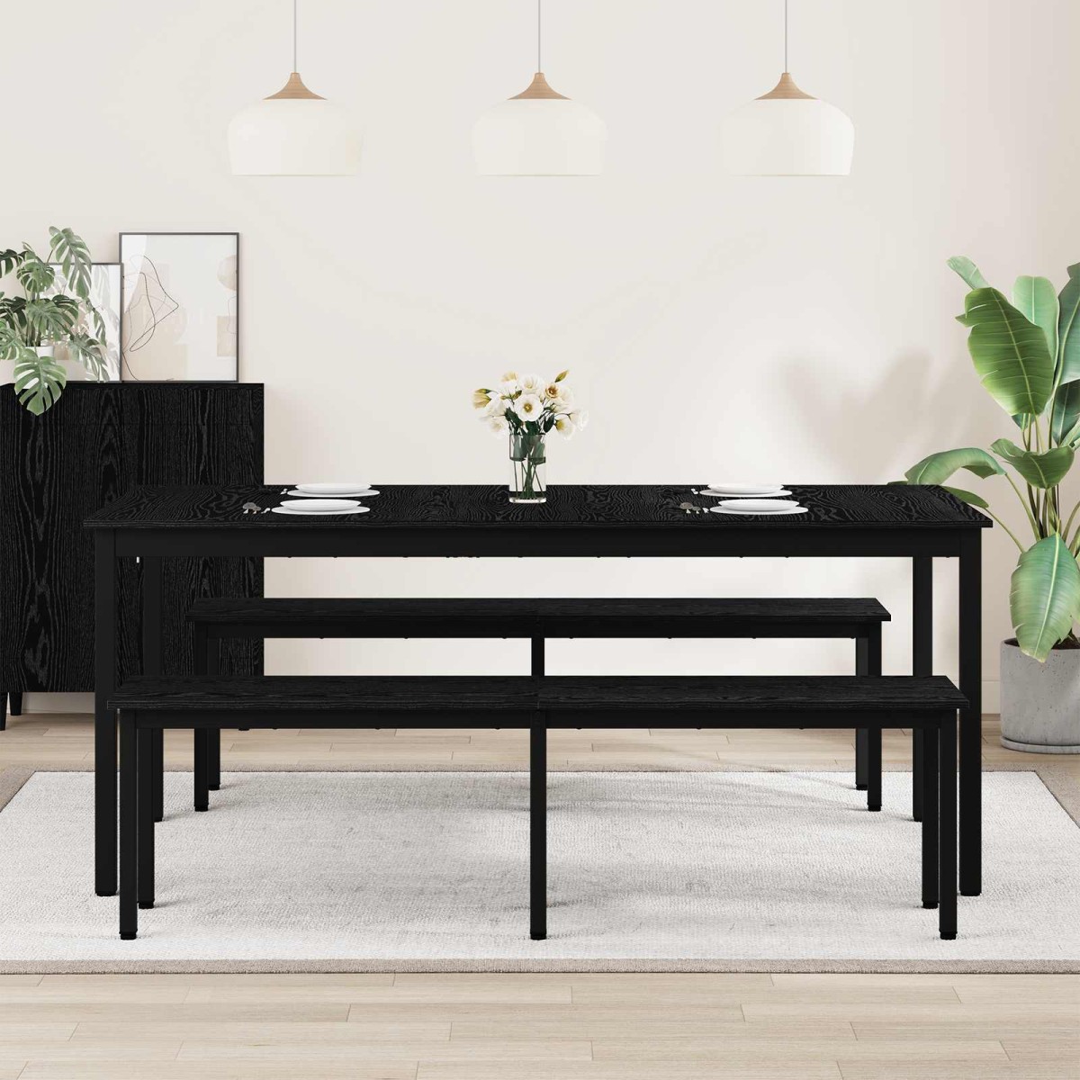 vidaXL Τραπεζαρίες 180 x 90 x 75 cm Επεξεργασμένο Ξύλο Ορθογώνιος