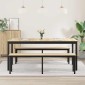 vidaXL Τραπεζαρίες 180 x 90 x 75 cm Επεξεργασμένο Ξύλο Ορθογώνιος