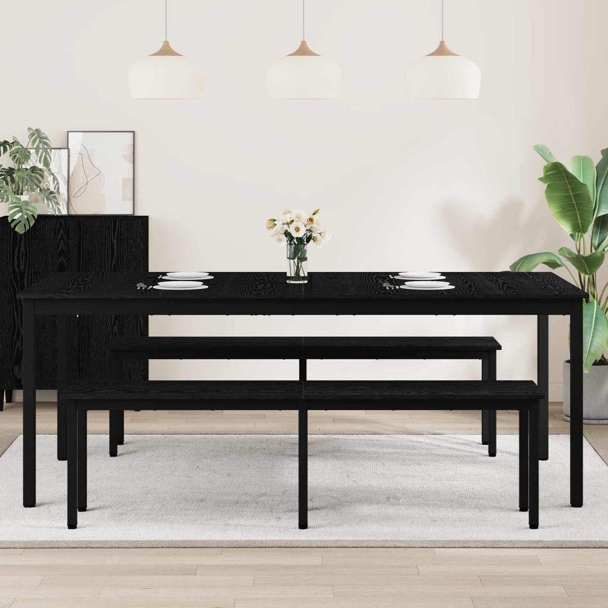 vidaXL Τραπεζαρίες 200 x 100 x 75 cm Επεξεργασμένο Ξύλο Ορθογώνιος