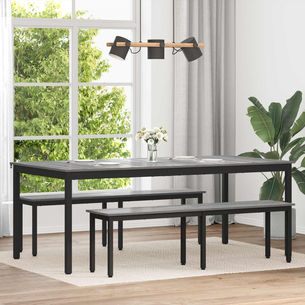 vidaXL Τραπεζαρίες 200 x 100 x 75 cm Επεξεργασμένο Ξύλο Ορθογώνιος