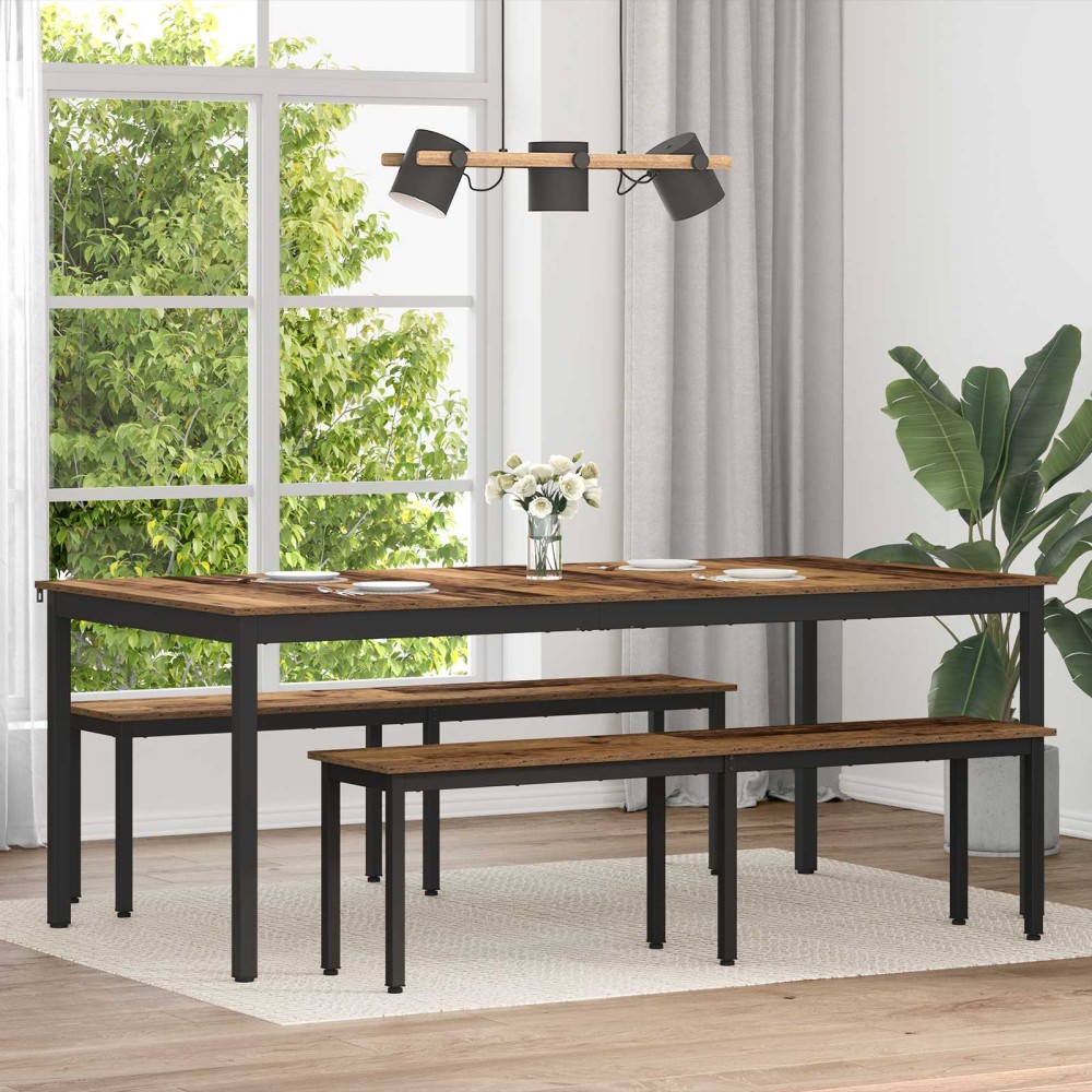 vidaXL Τραπεζαρίες 200 x 100 x 75 cm Επεξεργασμένο Ξύλο Ορθογώνιος