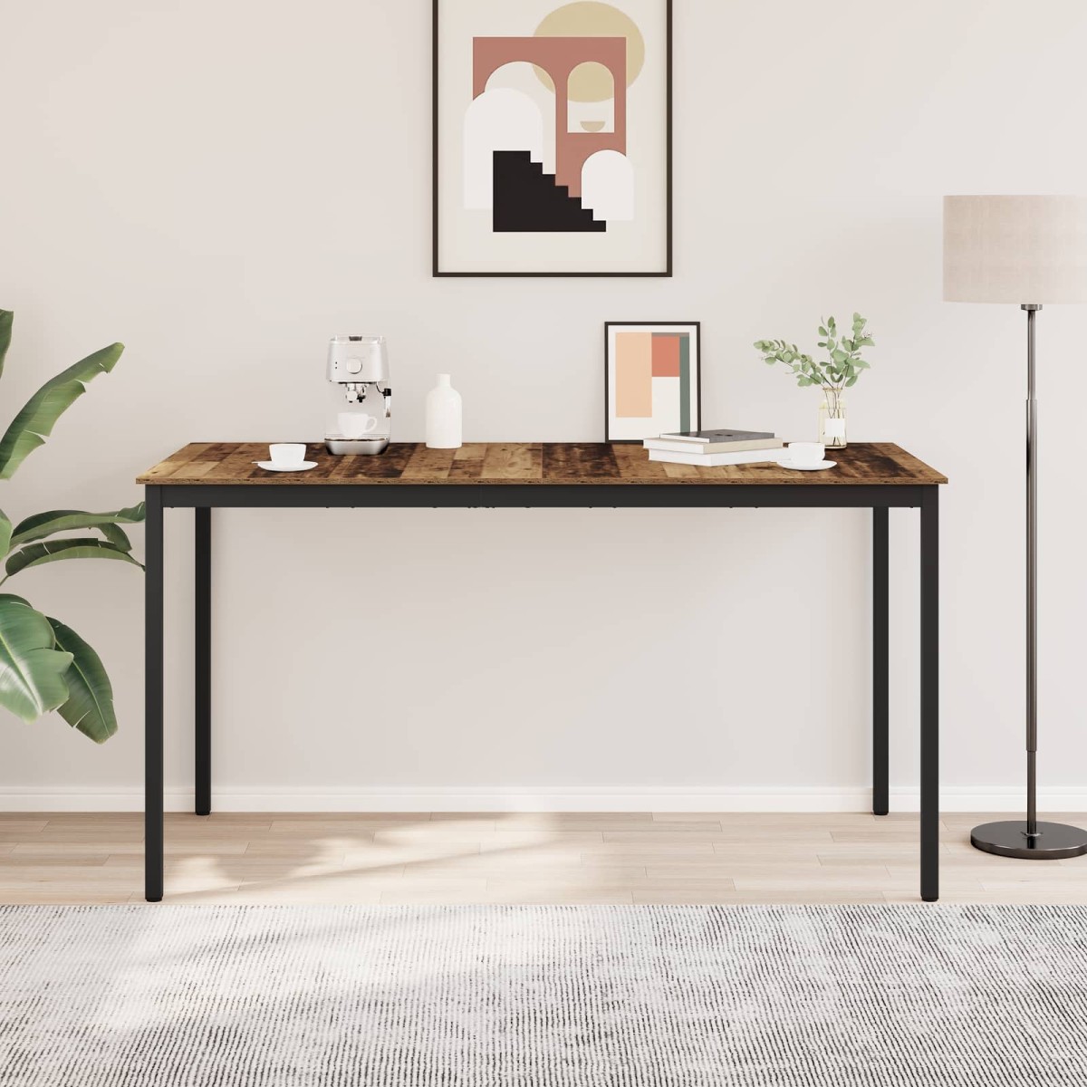 vidaXL Υποστηρικτικό Τραπεζάκι Μπαρ Επεξεργασμένο Ξύλο Ορθογώνιος