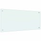 vidaXL Πλάτη κουζίνας 2 τμχ. Λευκό 90 x 40 cm σκληρυμένο γυαλί