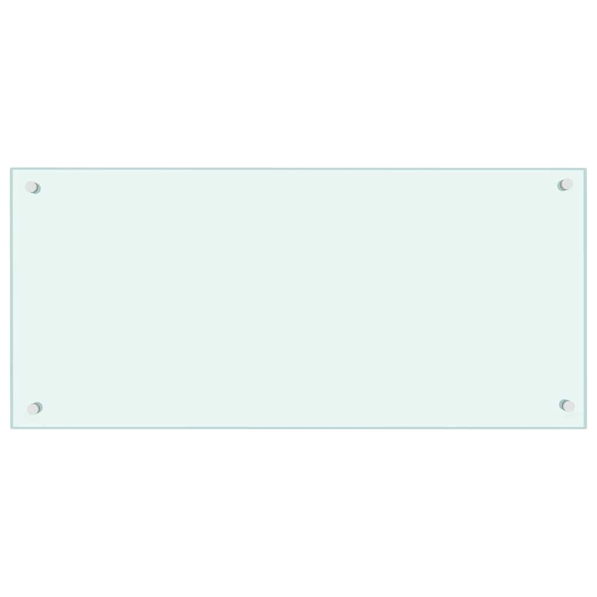 vidaXL Πλάτη κουζίνας 2 τμχ. Λευκό 90 x 40 cm σκληρυμένο γυαλί