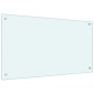 vidaXL Πλάτη κουζίνας 2 τμχ. Λευκό 90 x 50 cm σκληρυμένο γυαλί
