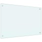 vidaXL Πλάτη κουζίνας 2 τμχ. Λευκό 90 x 60 cm σκληρυμένο γυαλί