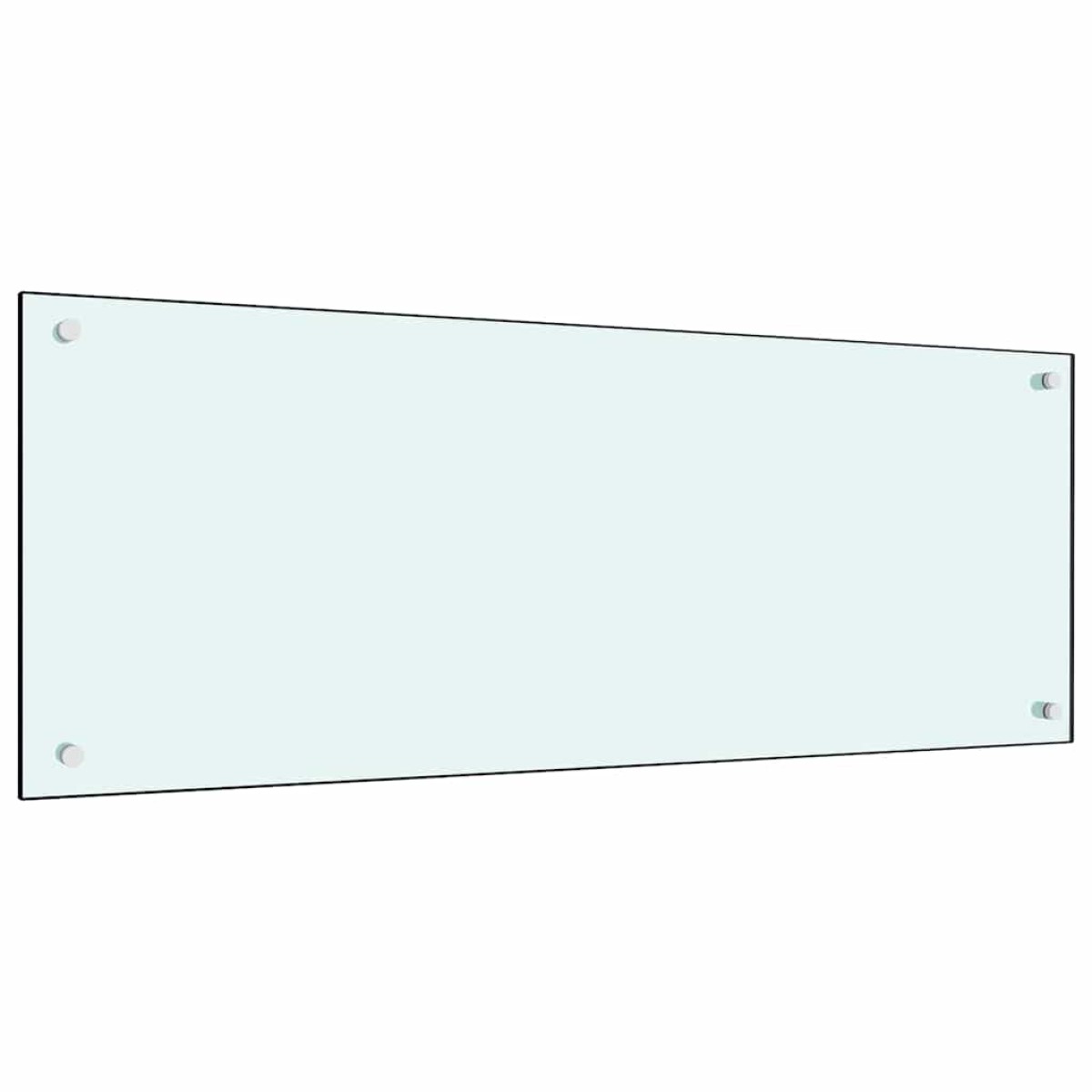 vidaXL Πλάτη κουζίνας 2 τμχ. Λευκό 100 x 40 cm σκληρυμένο γυαλί