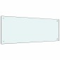 vidaXL Πλάτη κουζίνας 2 τμχ. Λευκό 100 x 40 cm σκληρυμένο γυαλί