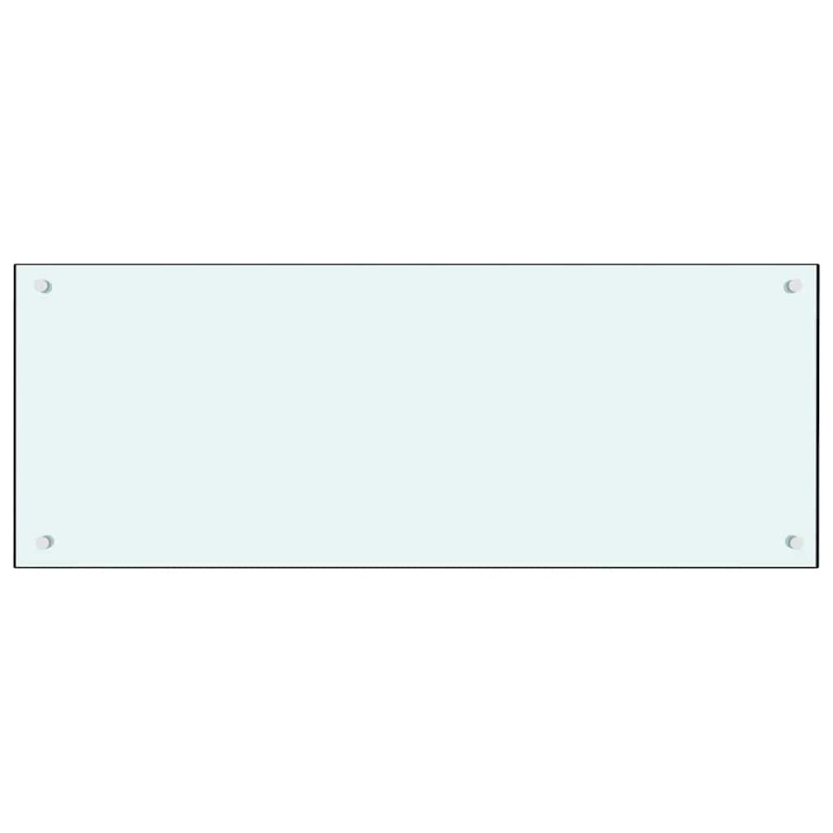 vidaXL Πλάτη κουζίνας 2 τμχ. Λευκό 100 x 40 cm σκληρυμένο γυαλί