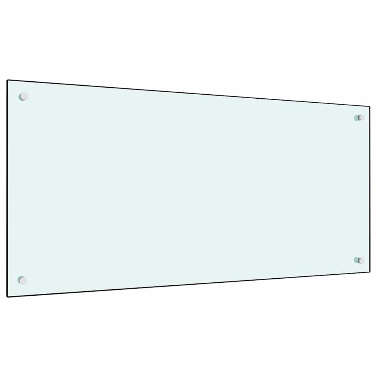 vidaXL Πλάτη κουζίνας 2 τμχ. Λευκό 100 x 50 cm σκληρυμένο γυαλί