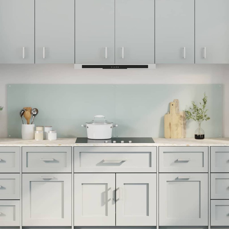 vidaXL Πλάτη κουζίνας 2 τμχ. Λευκό 100 x 50 cm σκληρυμένο γυαλί