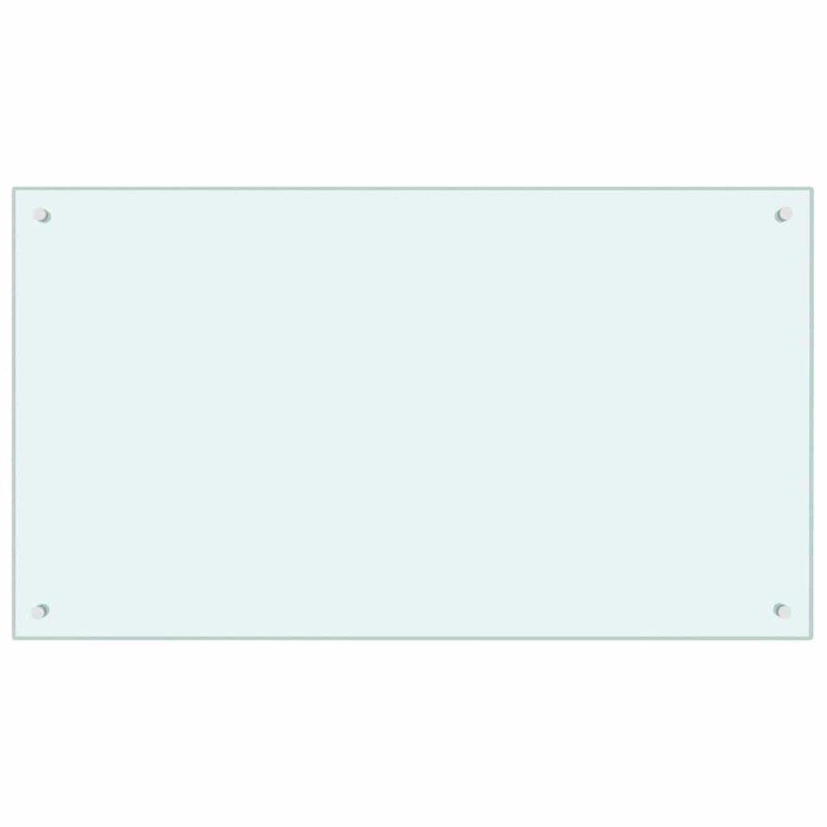 vidaXL Πλάτη κουζίνας 2 τμχ. Λευκό 100 x 60 cm σκληρυμένο γυαλί