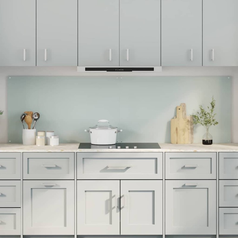 vidaXL Πλάτη κουζίνας 2 τμχ. Λευκό 100 x 60 cm σκληρυμένο γυαλί