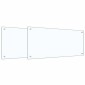 vidaXL Πλάτη κουζίνας 2 τμχ. Διαφανές 90 x 40 cm σκληρυμένο γυαλί