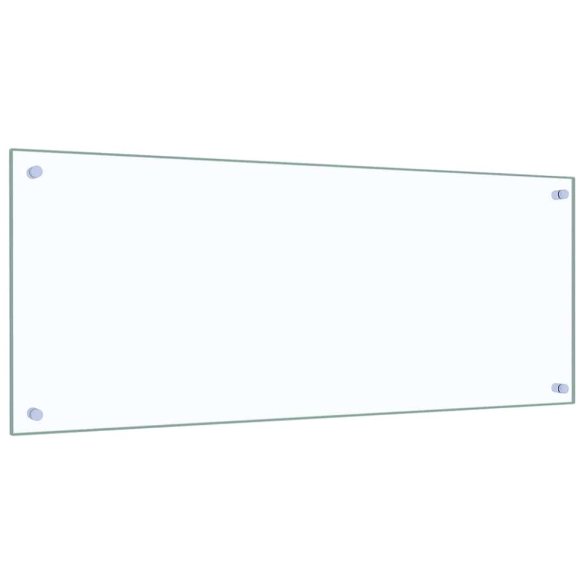 vidaXL Πλάτη κουζίνας 2 τμχ. Διαφανές 100 x 40 cm σκληρυμένο γυαλί