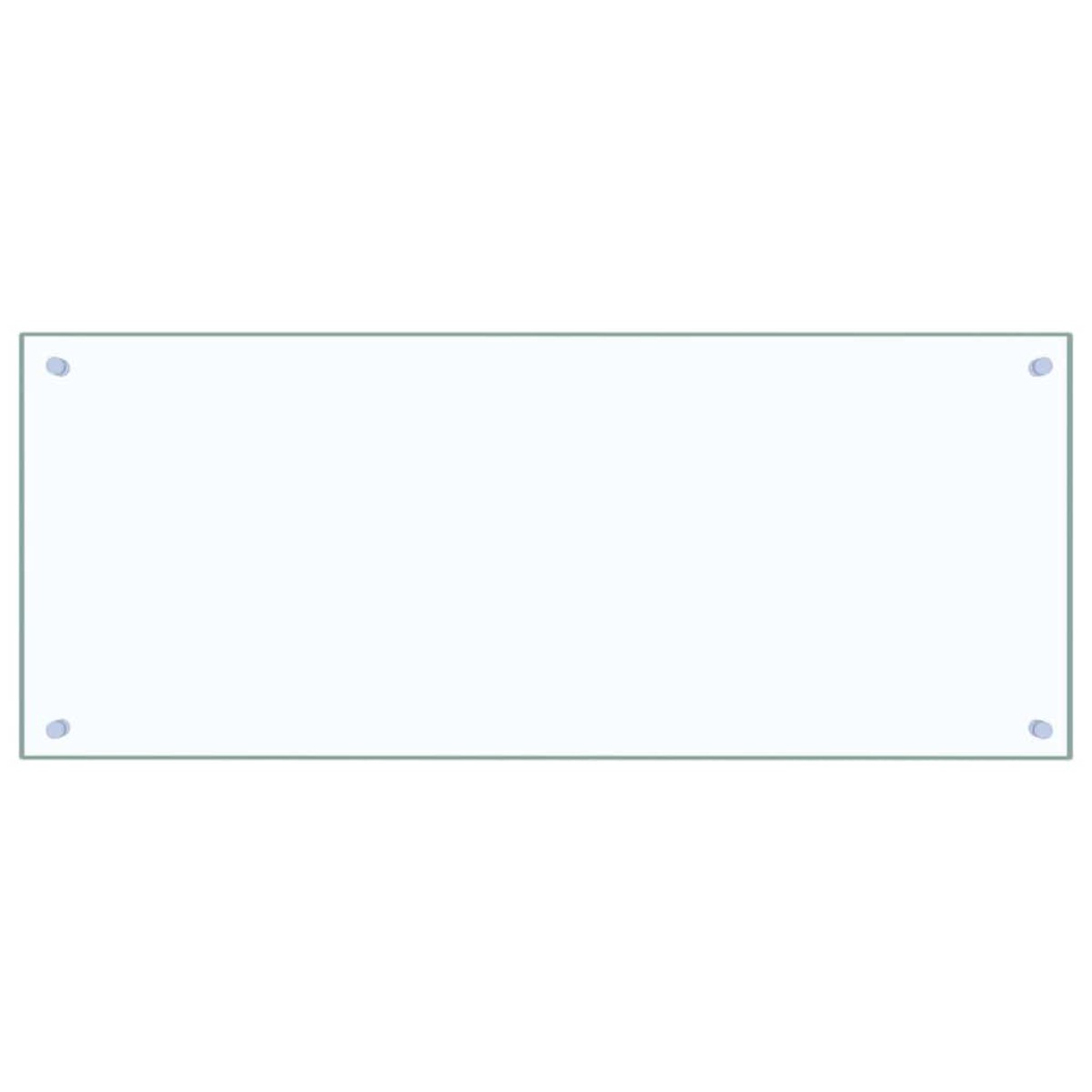 vidaXL Πλάτη κουζίνας 2 τμχ. Διαφανές 100 x 40 cm σκληρυμένο γυαλί