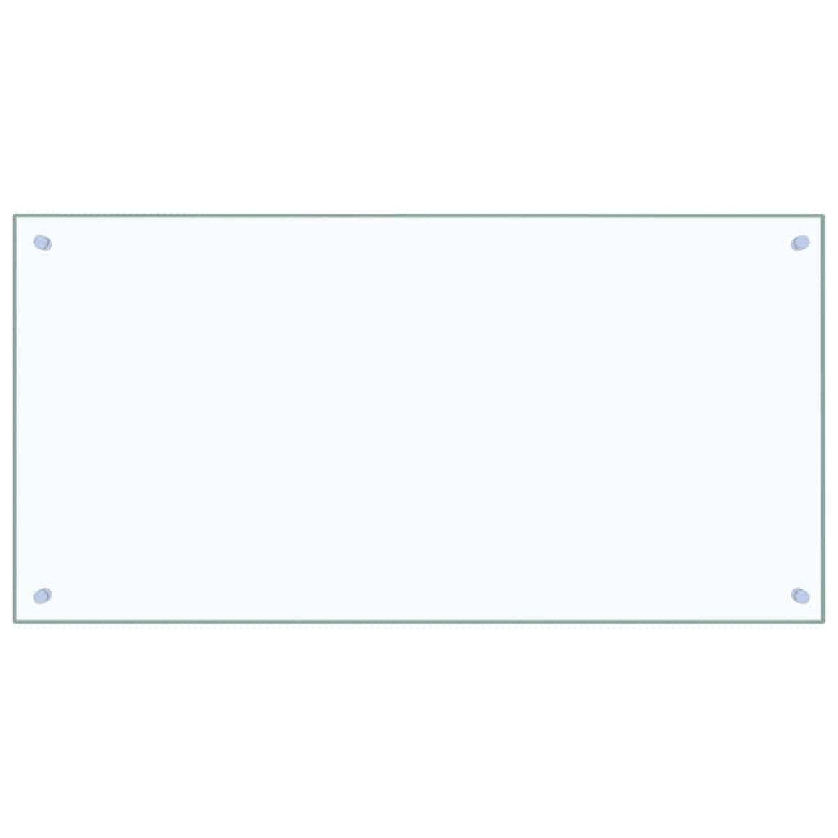 vidaXL Πλάτη κουζίνας 2 τμχ. Διαφανές 100 x 50 cm σκληρυμένο γυαλί