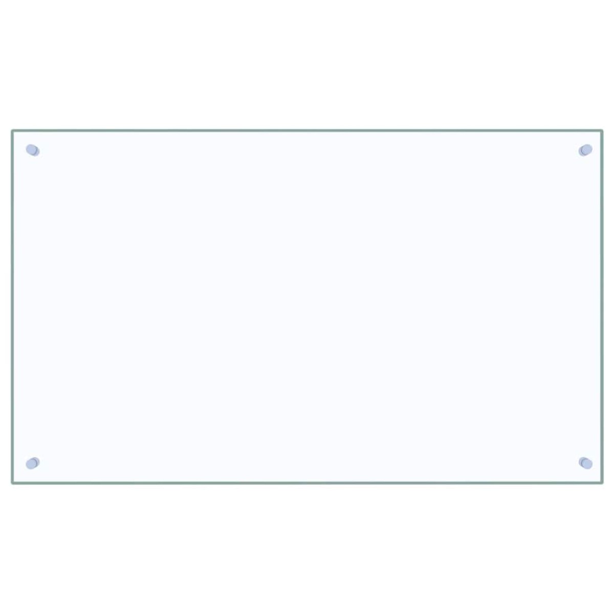 vidaXL Πλάτη κουζίνας 2 τμχ. Διαφανές 100 x 60 cm σκληρυμένο γυαλί