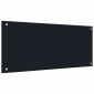 vidaXL Πλάτη κουζίνας 2 τμχ. Μαύρο 90 x 40 cm σκληρυμένο γυαλί