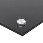 vidaXL Πλάτη κουζίνας 2 τμχ. Μαύρο 90 x 40 cm σκληρυμένο γυαλί