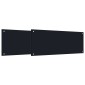vidaXL Πλάτη κουζίνας 2 τμχ. Μαύρο 100 x 40 cm σκληρυμένο γυαλί