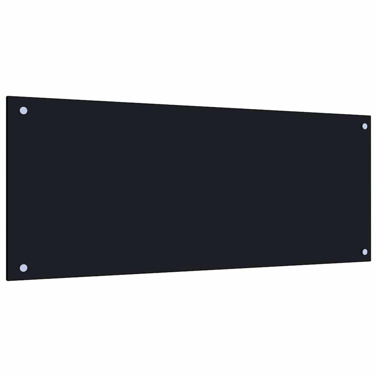 vidaXL Πλάτη κουζίνας 2 τμχ. Μαύρο 100 x 40 cm σκληρυμένο γυαλί