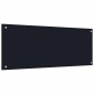 vidaXL Πλάτη κουζίνας 2 τμχ. Μαύρο 100 x 40 cm σκληρυμένο γυαλί