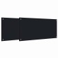 vidaXL Πλάτη κουζίνας 2 τμχ. Μαύρο 100 x 50 cm σκληρυμένο γυαλί