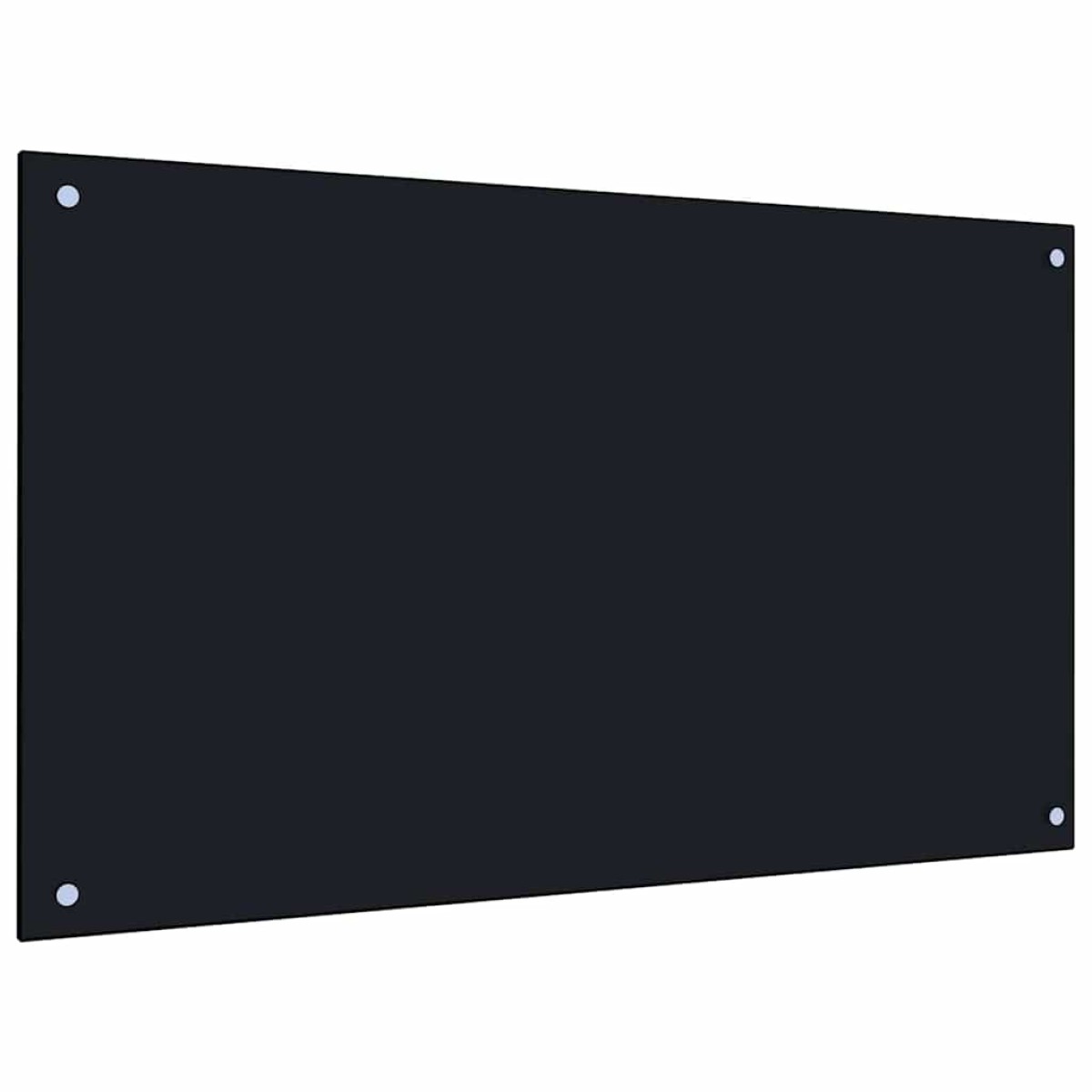 vidaXL Πλάτη κουζίνας 2 τμχ. Μαύρο 100 x 60 cm σκληρυμένο γυαλί