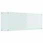 vidaXL Πλάτη κουζίνας 2 τμχ. Λευκό 120 x 50 cm σκληρυμένο γυαλί