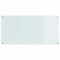 vidaXL Πλάτη κουζίνας 2 τμχ. Λευκό 120 x 60 cm σκληρυμένο γυαλί
