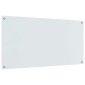 vidaXL Πλάτη κουζίνας 2 τμχ. Λευκό 120 x 60 cm σκληρυμένο γυαλί
