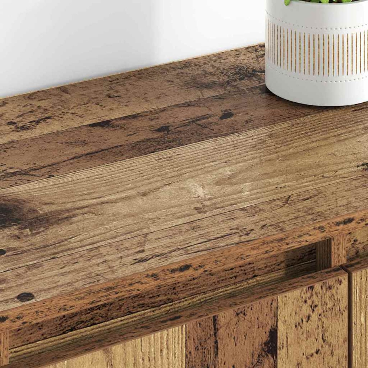 vidaXL Παραδοσιακά Πλευρικά Έπιπλα 2 τμχ. Παλιό Ξύλο 60 x 35 x 70 cm