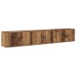 vidaXL Σετ Βαθμιδωτών Ντουλαπιών Τηλεόρασης 3 τμχ. Παλιό Ξύλο