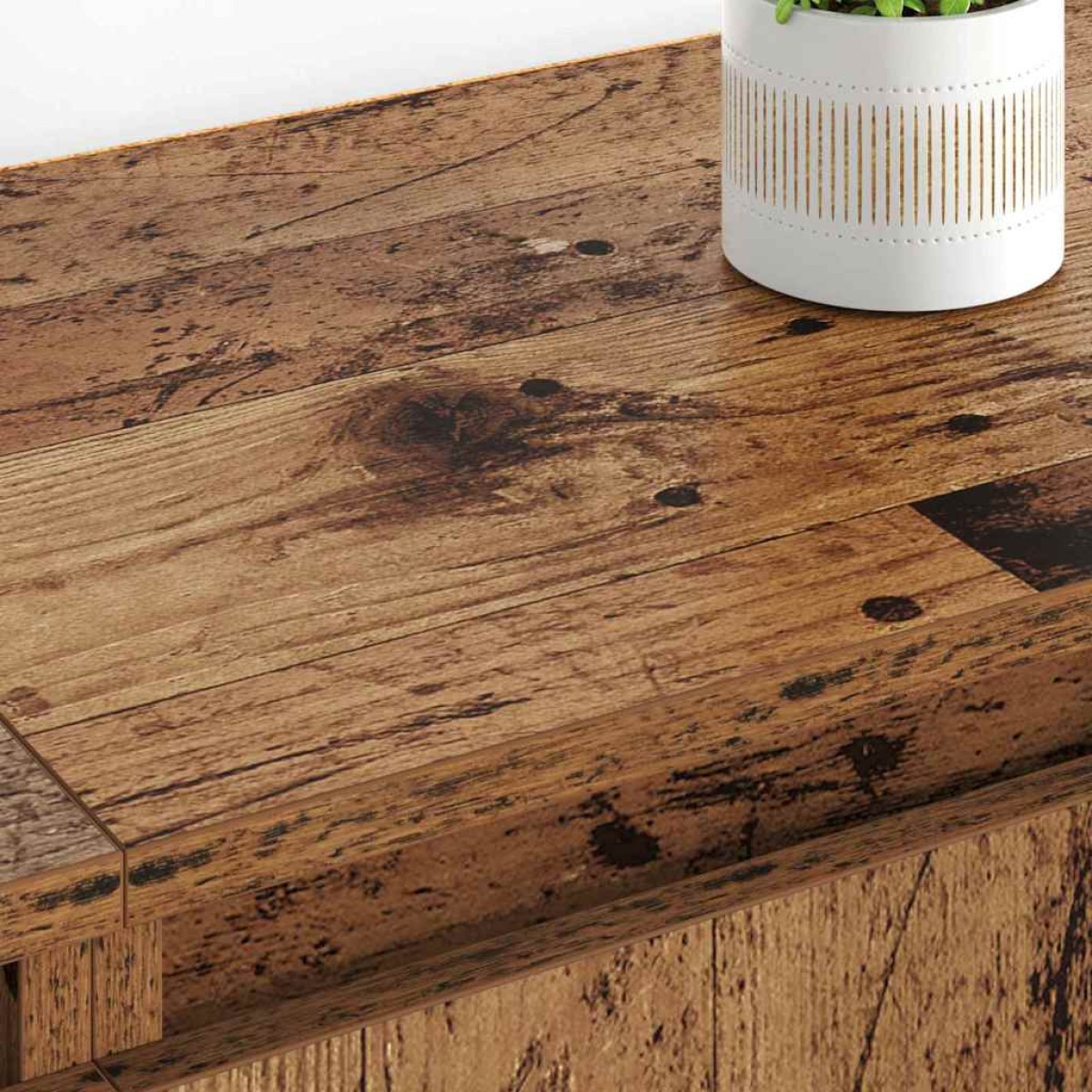 vidaXL Παραδοσιακά Πλευρικά Έπιπλα 2 τμχ. Παλιό Ξύλο 60 x 35 x 70 cm
