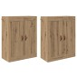 vidaXL Ντουλάπα τοίχου 2 τμχ. Artisan Oak 69,5 x 34 x 90 εκ.