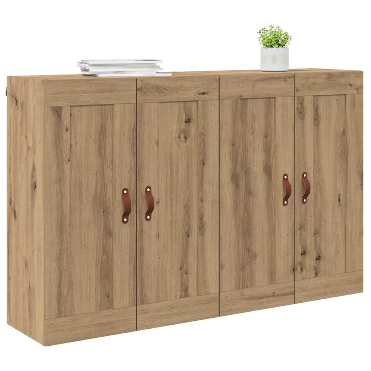 vidaXL Ντουλάπα τοίχου 2 τμχ. Artisan Oak 69,5 x 34 x 90 εκ.