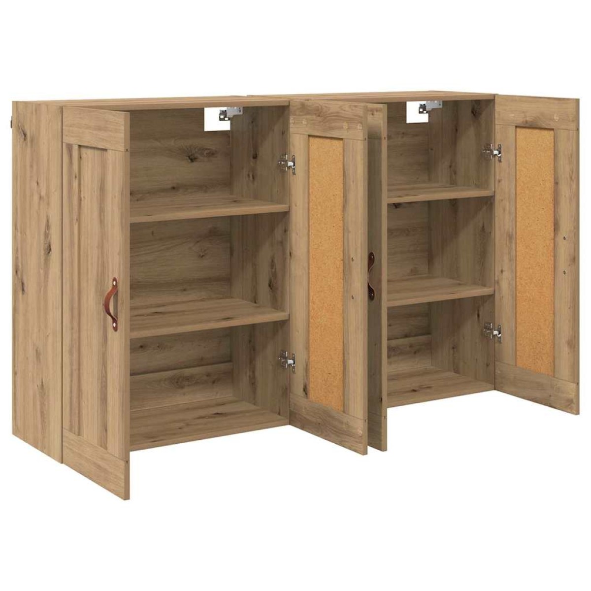 vidaXL Ντουλάπα τοίχου 2 τμχ. Artisan Oak 69,5 x 34 x 90 εκ.