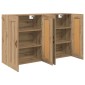 vidaXL Ντουλάπα τοίχου 2 τμχ. Artisan Oak 69,5 x 34 x 90 εκ.