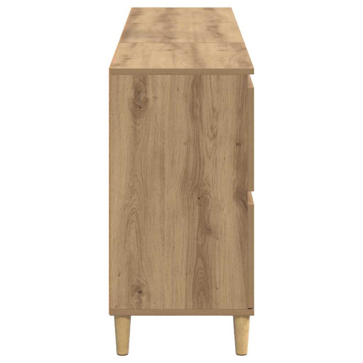 vidaXL Παραδοσιακά Πλευρικά Έπιπλα 3 τμχ. Artisan Oak 60 x 35 x 70 cm