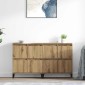 vidaXL Παραδοσιακά Πλευρικά Έπιπλα 2 τμχ. Artisan Oak 60 x 35 x 70 cm