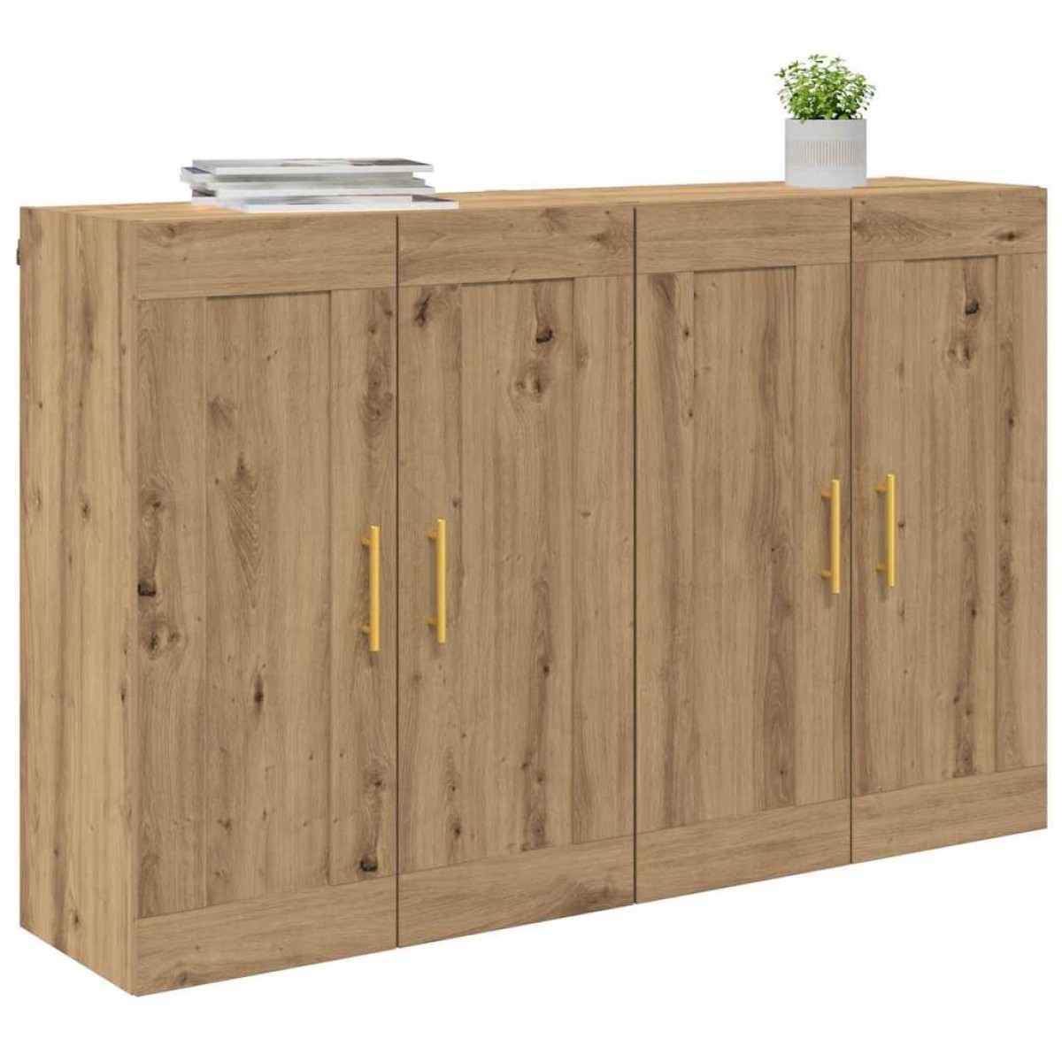vidaXL Ντουλάπα τοίχου 2 τμχ. Artisan Oak 69,5 x 34 x 90 εκ.